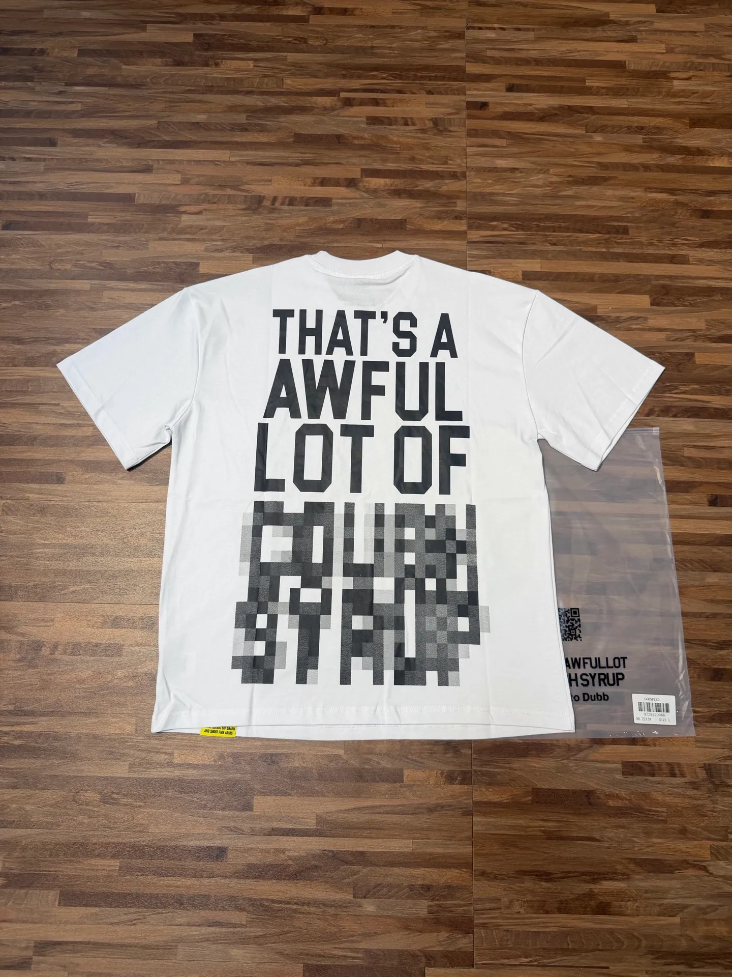 2243# Black/ ｜ THAT'S A AWFUL LOT OF COUGH SYRUP In Stock T （fabric):32 Sizes（size）：S-M L X L （colour）： Black）